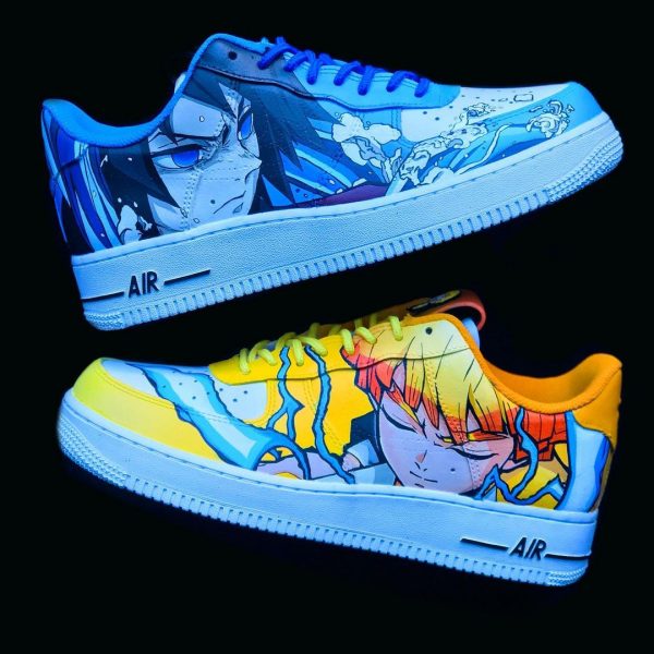 Giyu x Zenitsu Custom Air Force 1