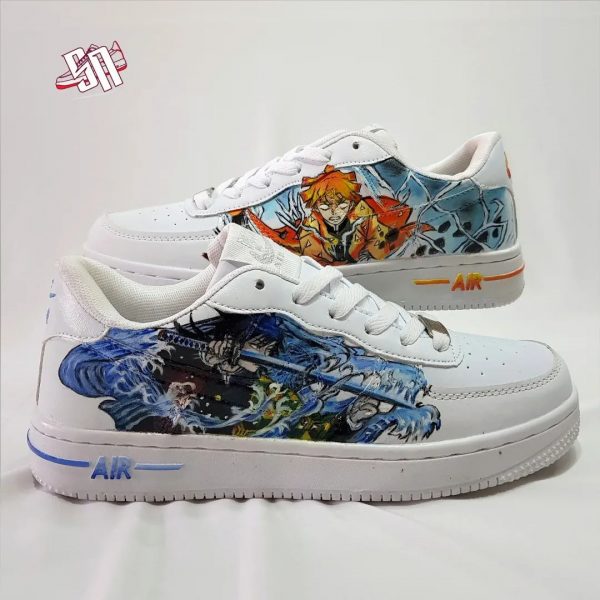 Giyu vs Zenitsu Custom Air Force 1