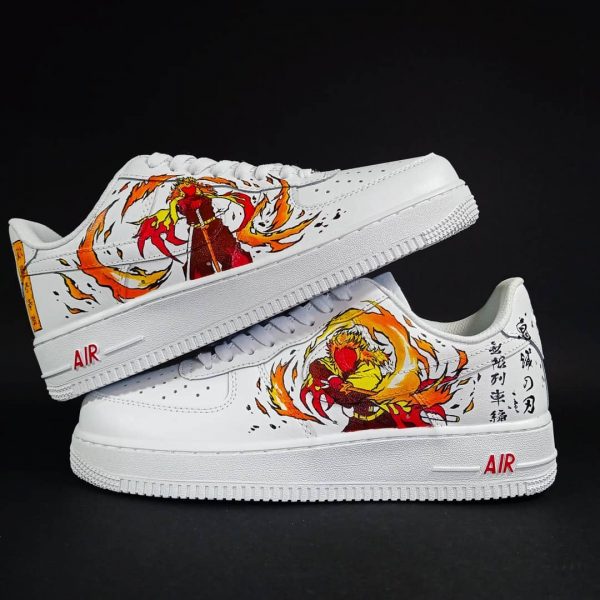 Kyojuro Rengoku Painting Custom Air Force 1