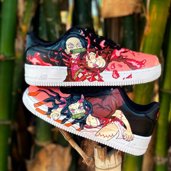 Nezuko Handpainted Custom Air Force 1