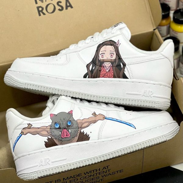 Nezuko x Inosuke Custom Air Force 1