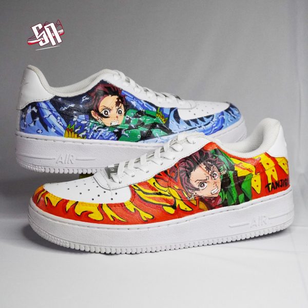 Tanjiro Painting Custom Air Force 1