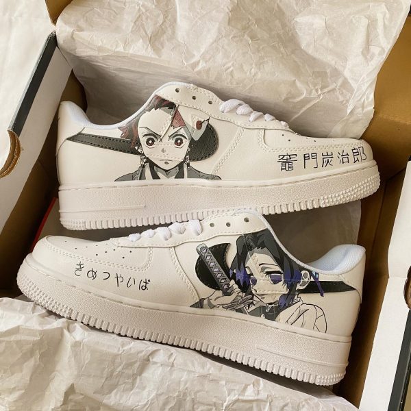 Tanjiro Shinobu Painted Custom Air Force 1