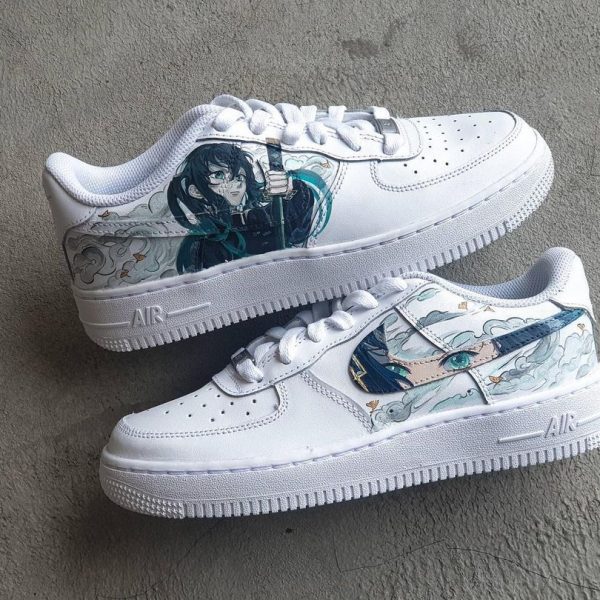 Tokito Muichiro Painted Custom Air Force 1