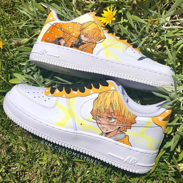 Demon Zenitsu Art Custom Air Force 1