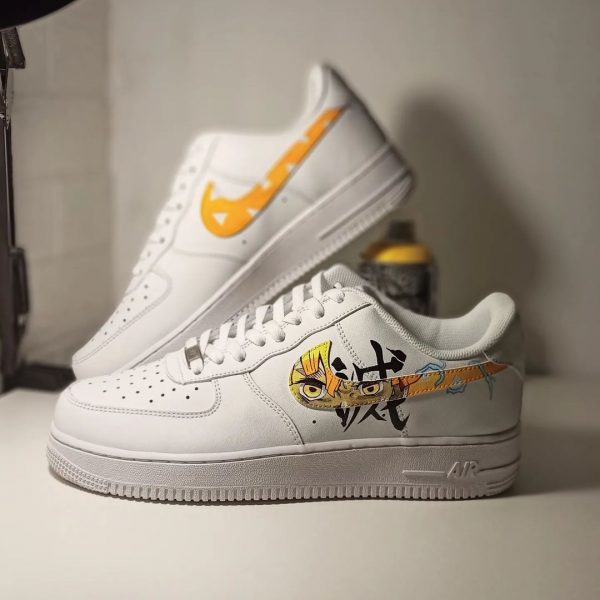 Demon Zenitsu Handart Custom Air Force 1