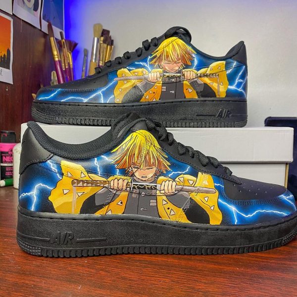 Demon Zenitsu Handmade Custom Air Force 1