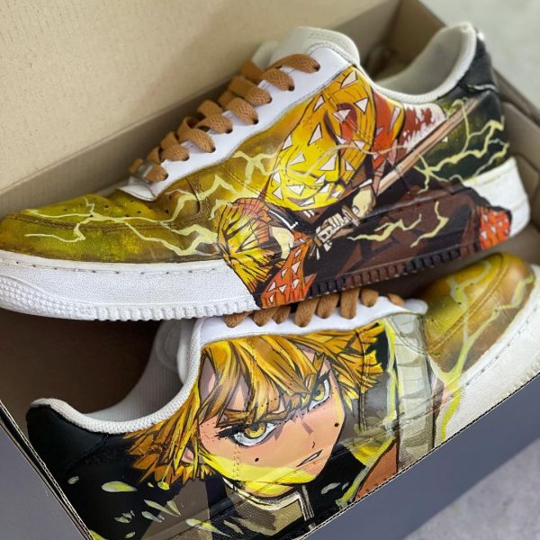 Handmade Demon Zenitsu Custom Air Force 1