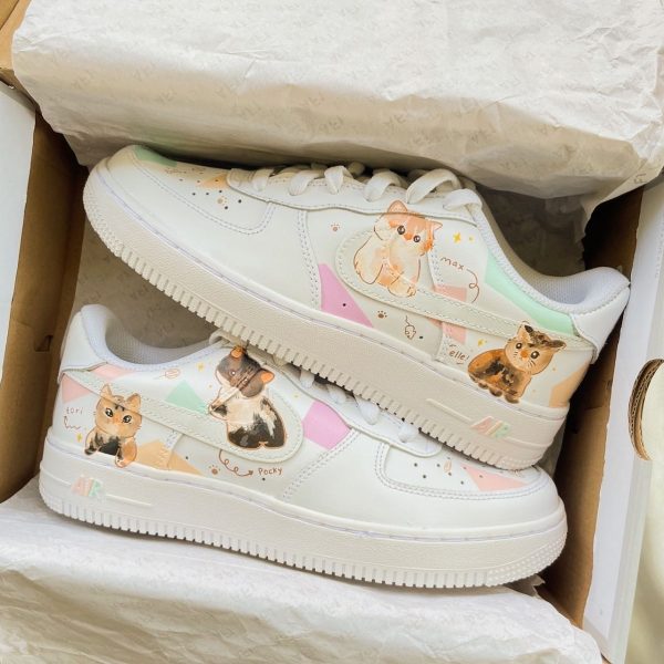 Dog vs Cat Custom Air Force 1