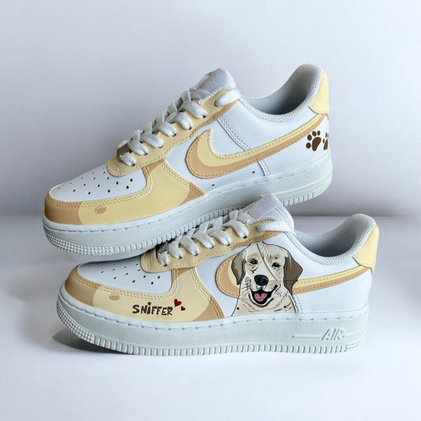 Doggo Painting Custom Air Force 1