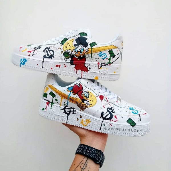 Donald Duck Painted Custom Air Force 1