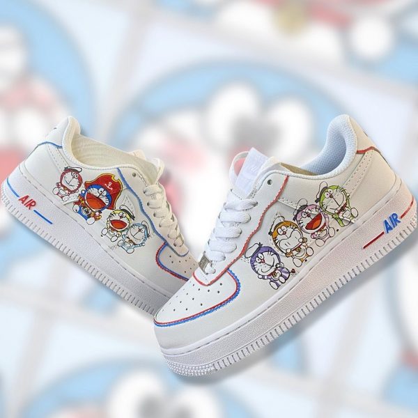 Doraemon Painted Custom Air Force 1