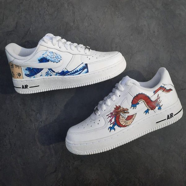 Dragon Sea Painting Custom Air Force 1