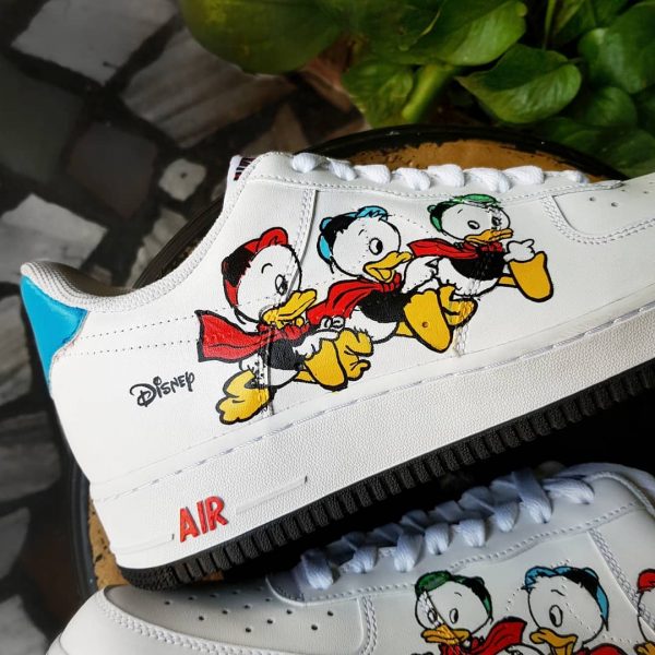 Duck Cartoon Graffiti Custom Air Force 1