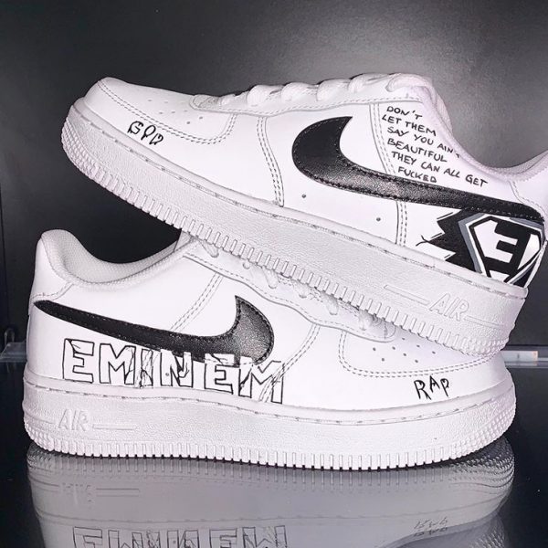 Eminem Rapper Painting Custom Air Force 1