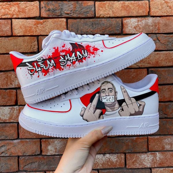 Eminem Painting Custom Air Force 1