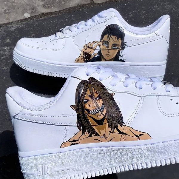 Eren Yeager Painted Custom Air Force 1