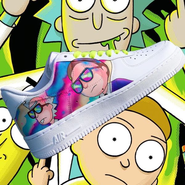 Rick Morty Evil Custom Air Force 1