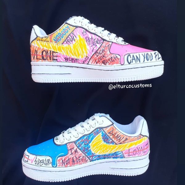 Hand Painting Freestyle Custom Air Force 1