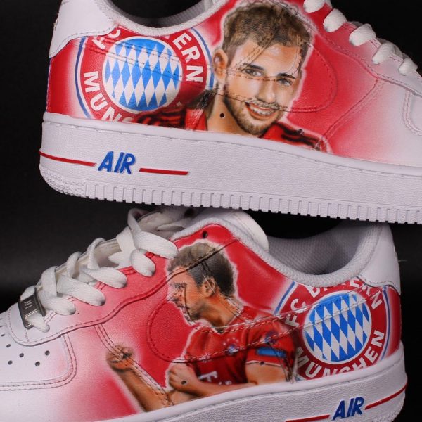 Fc Bayern Painted Custom Air Force 1