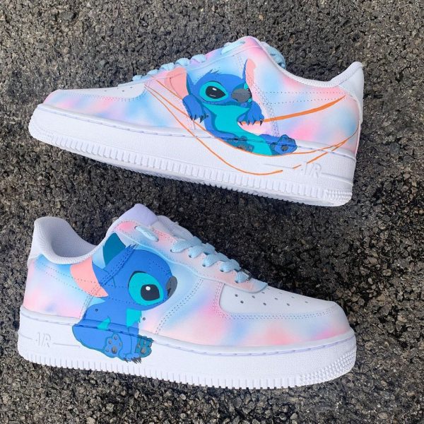 Fantasy Stitch Painting Custom Air Force 1