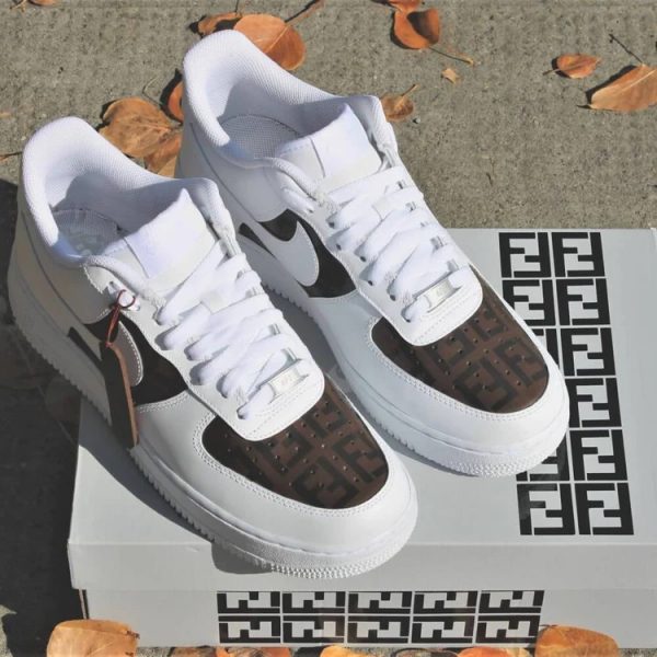 Creative Fendi Pattern Custom Air Force 1