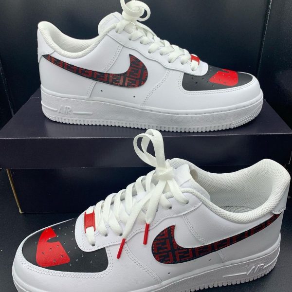 Fendi Pattern Design Custom Air Force 1