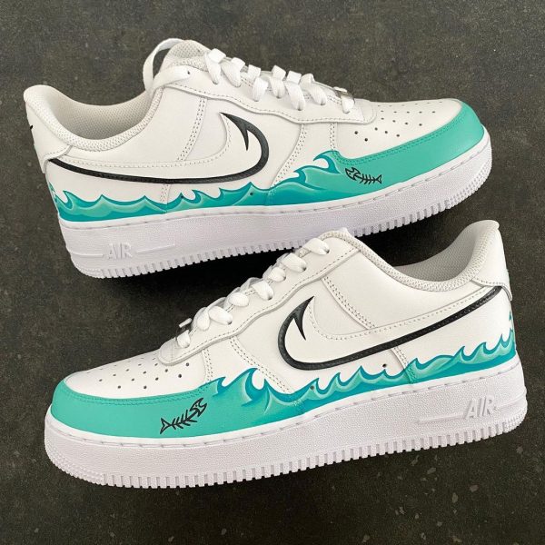 Fishing Painted Custom Air Force 1