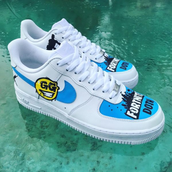 Fortnite Hand Painting Custom Air Force 1