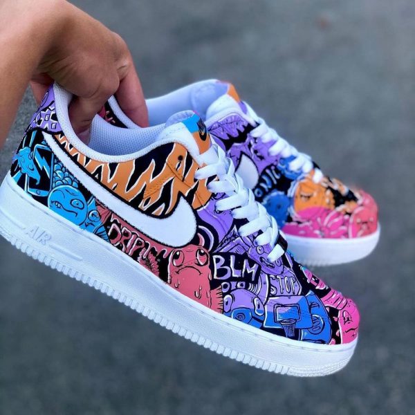 Hand Painted Freestyle Custom Air Force 1