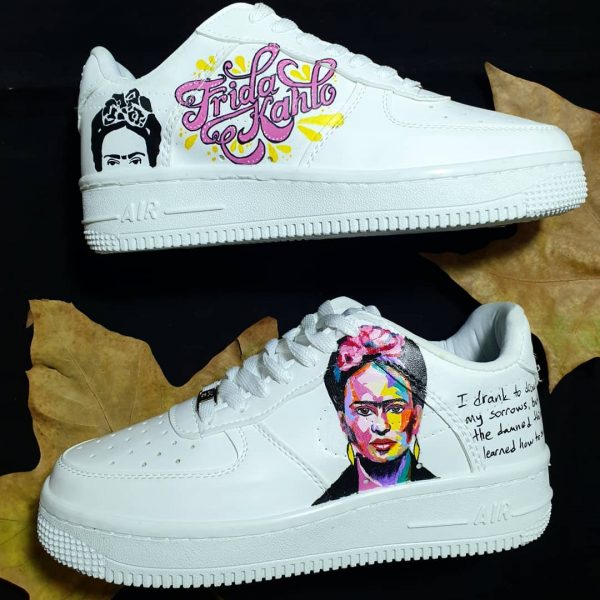 Frida Kahlo Painted Custom Air Force 1