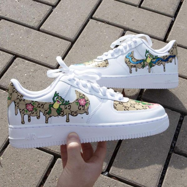 Frogs Painted Custom Air Force 1