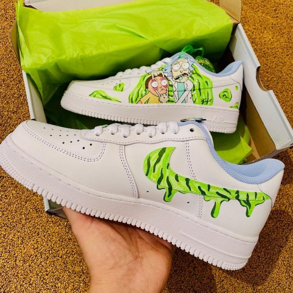 Rick Morty Green Custom Air Force 1