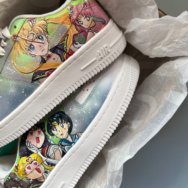 Sailor Moon Painted Custom Air Force 1