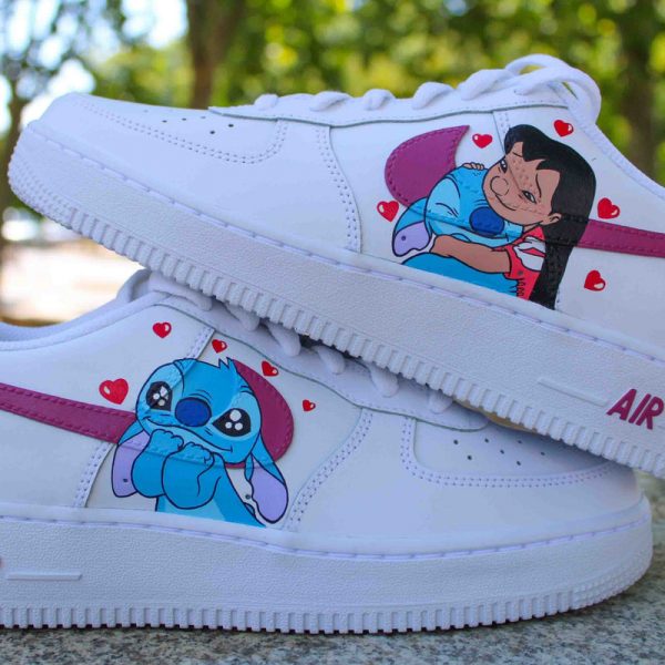 Happy Stitch Doodle Custom Air Force 1