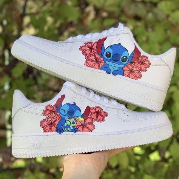 Hawaii Stitch Hibiscus Custom Air Force 1