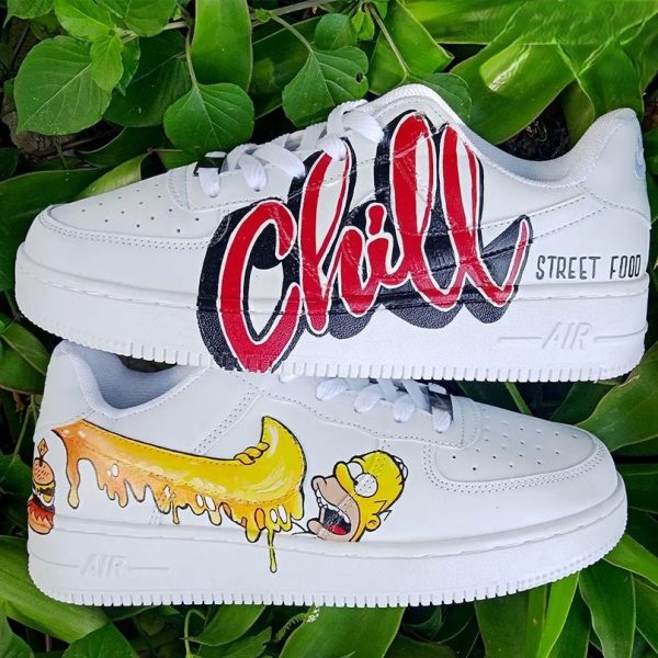 Homer Simpson Chill Custom Air Force 1