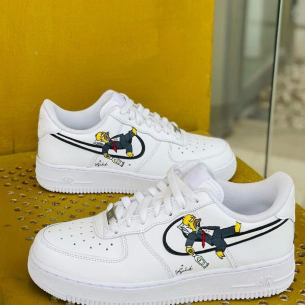 Homer Simpson Drunk Custom Air Force 1