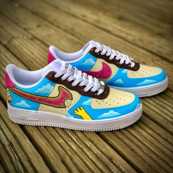 Homer Simpson Cloud Custom Air Force 1