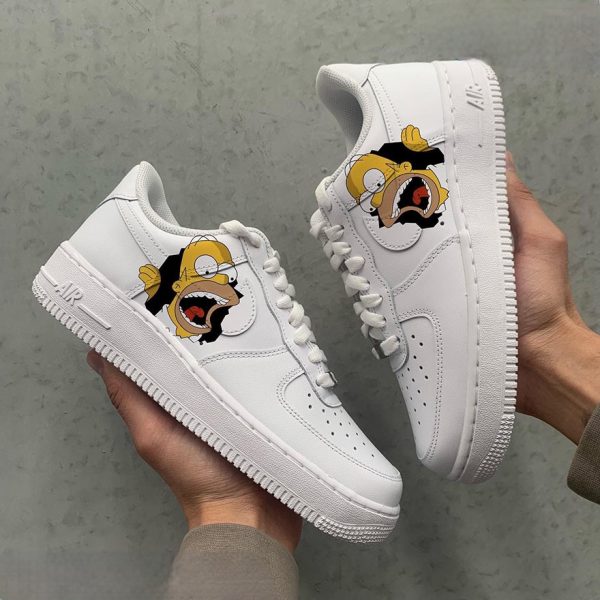 Homer Simpson 3D Custom Air Force 1