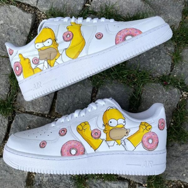 Homer Simpson Donut Custom Air Force 1