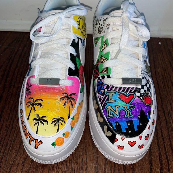 Island Vacation Painting Custom Air Force 1