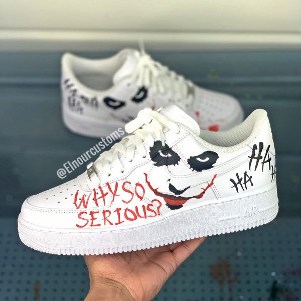 Joker Clown Painted Custom Air Force 1