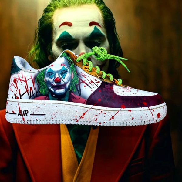 Joker Splatter Painted Custom Air Force 1