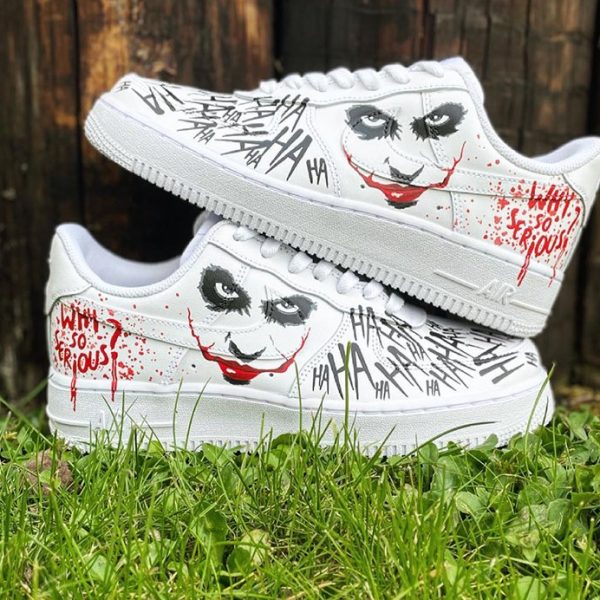 Joker Face Splatter Custom Air Force 1