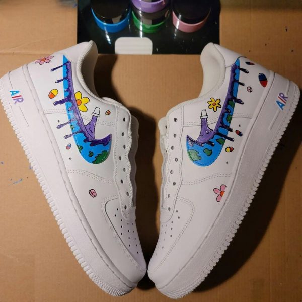 Juice Wrld Purple Custom Air Force 1