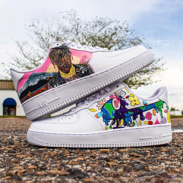 Painted Juice Wrld Custom Air Force 1