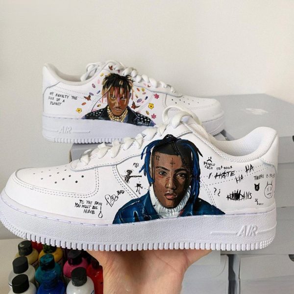 Juice Wrld Portrait Custom Air Force 1