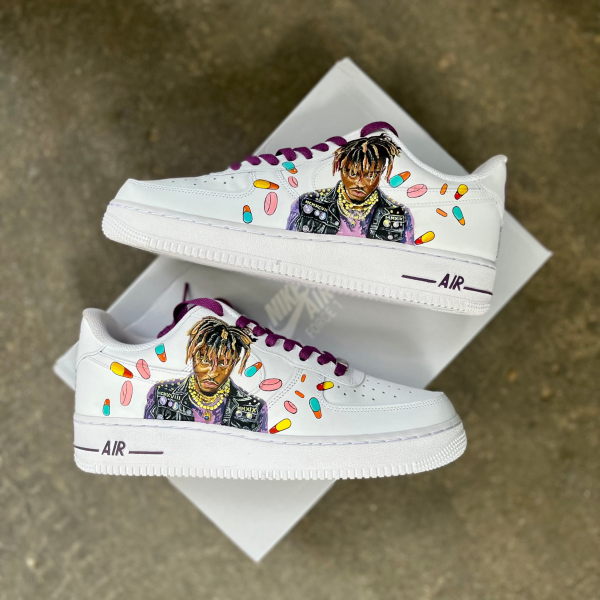 JuiceWrld Painting Custom Air Force 1