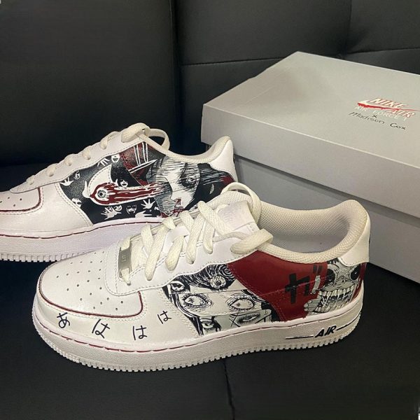 Junji Ito Painted Custom Air Force 1